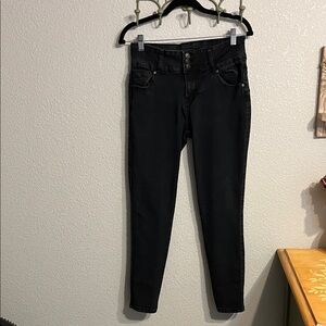 BAMBOO Black High-Waist Skinny Jeans
